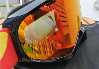 Skibrille Spiegelung