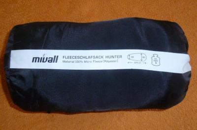 leichter kleiner Hüttenschlafsack Inlett